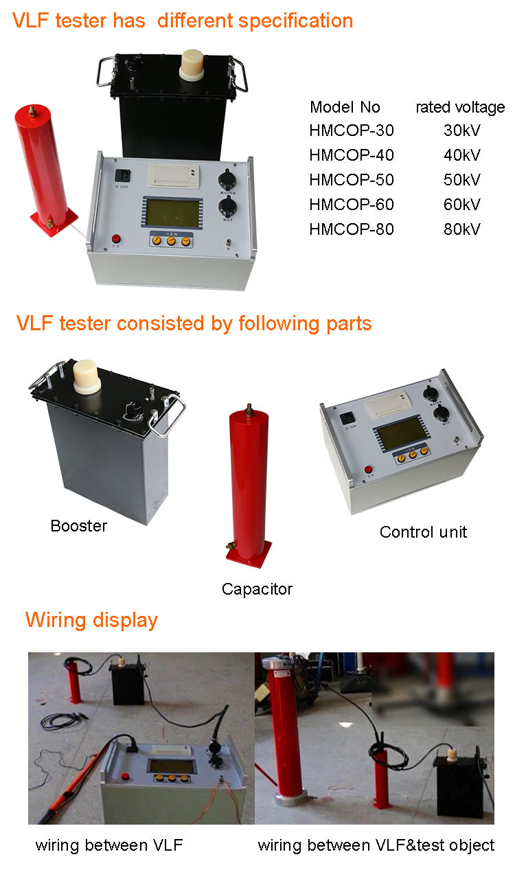 0.1Hz Vlf High Voltage Generator 60kv for Testing High Voltage Cable