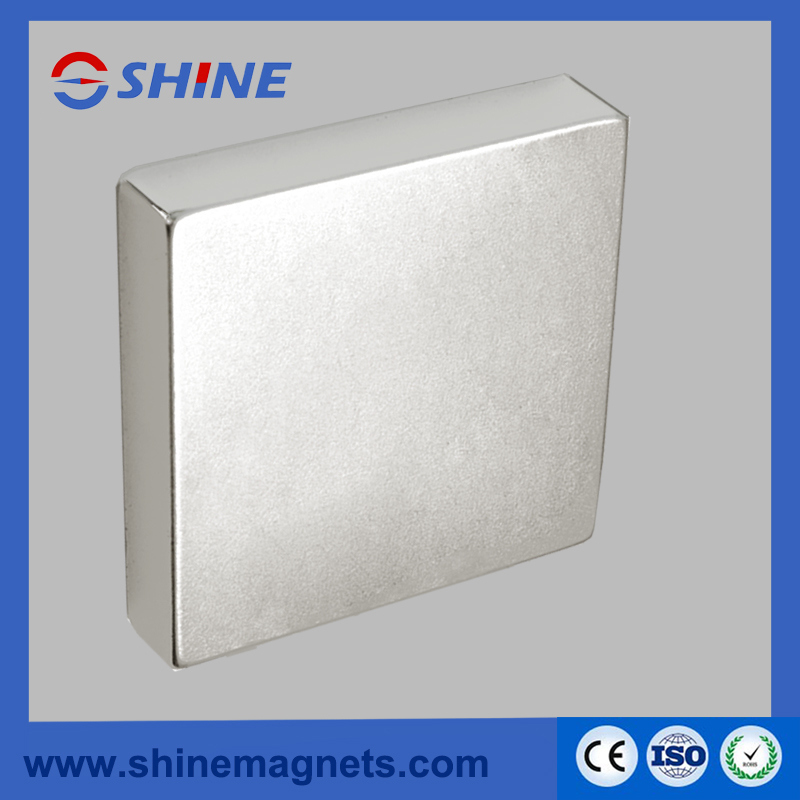 N45 Nickel Plated Permanent Neodymium Block Magnets