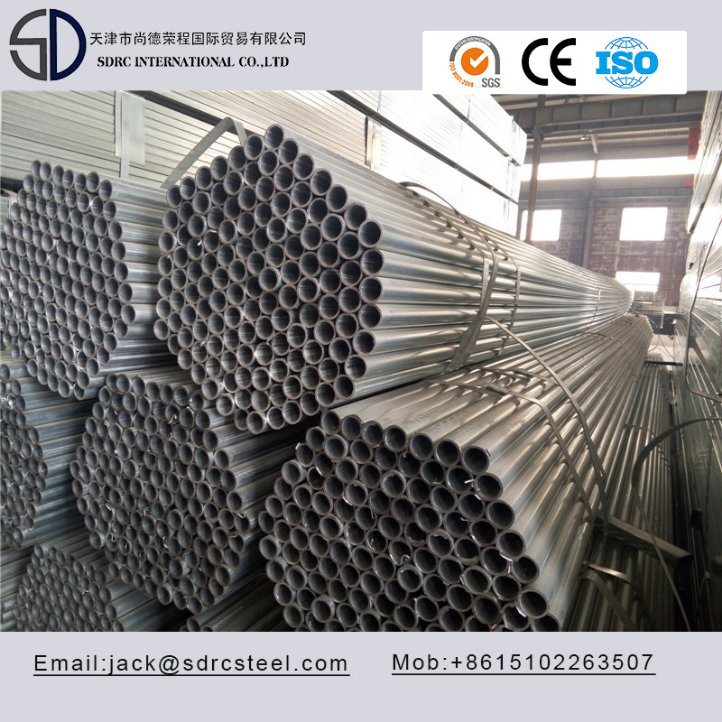 S235jo Round Pre-Galvanized Steel Pipe/Steel Tube