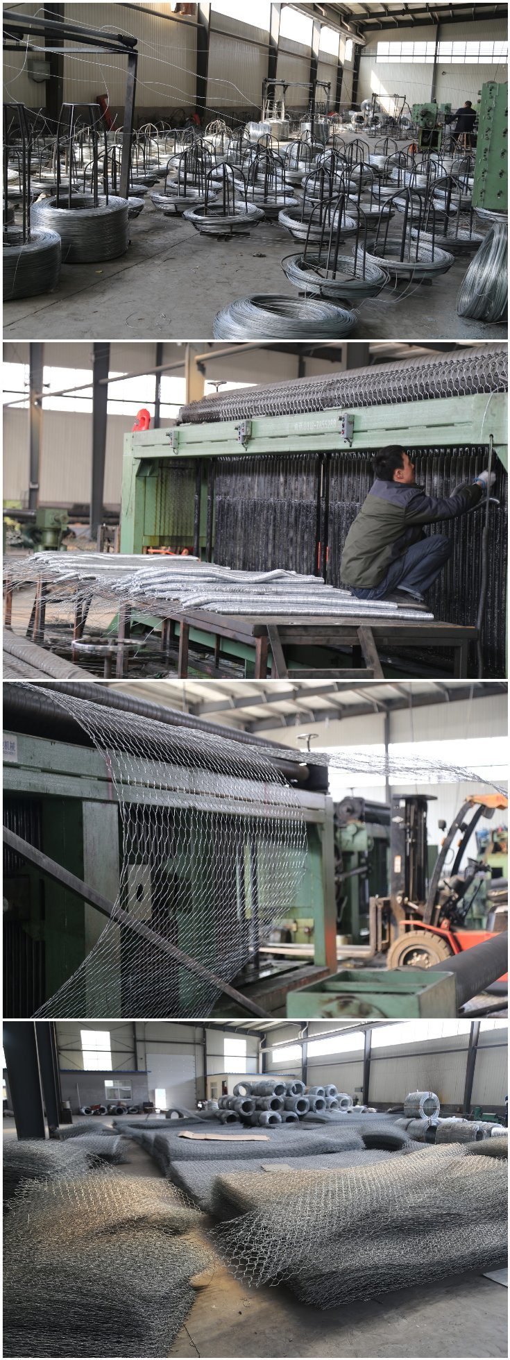 Anping Factory Hexagonal Wire Mesh Galvanized Gabion Basket Wire Mesh Box.