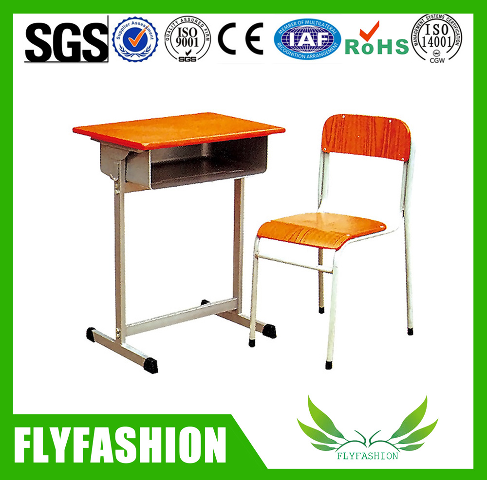 Primary School Study Desk and Chair Wooden