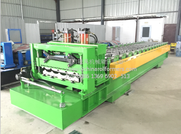 Metal Steel Glavzed Tile Roof Panel Making Machine Roofing Tile Cold Roll Forming Equipment with Fast Working Speed 6m/Min