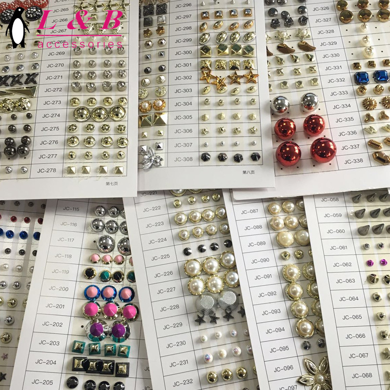 2018 Shoes Bags Accessory Plastic Button Nail Studs for Decoration