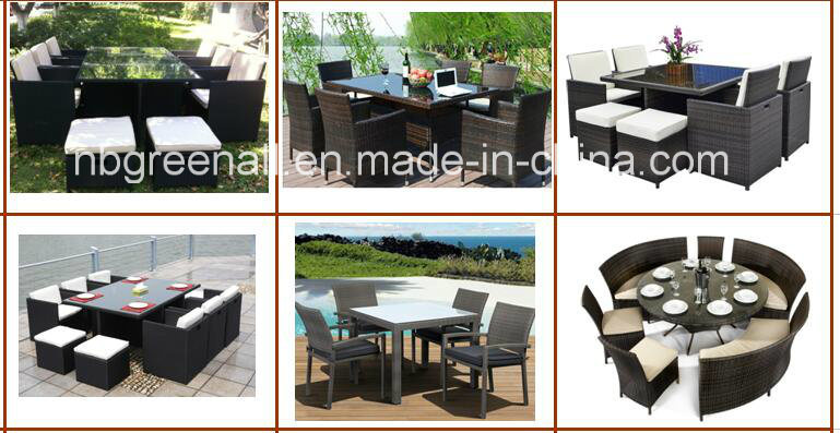 Multifunctional Footstool Cube Dining Set Outdoor Rattan Garden Furniture