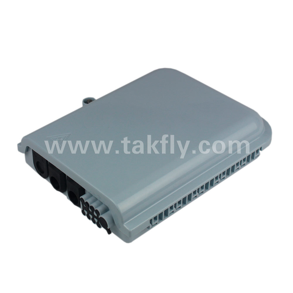 FTTH Waterproof Wall Mounted 8 Port Fiber Optic Termination Box