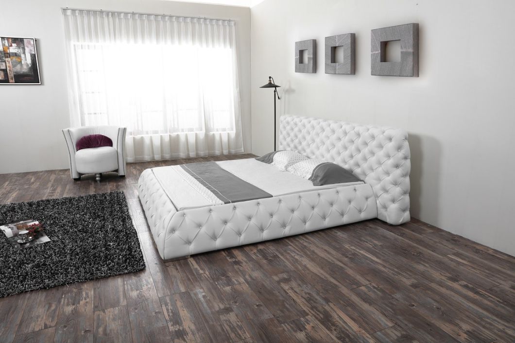 European Style Modern Leather Bed for Home Furniture