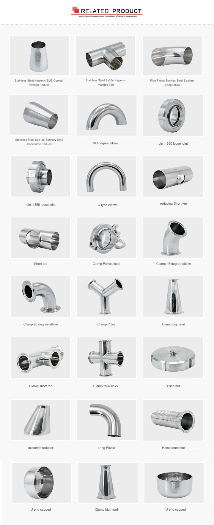 Stainless Steel Hygienic Hose Connectors