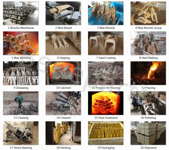 Replacement Parts Komatsu Xs85t by Casting Bucket Teeth