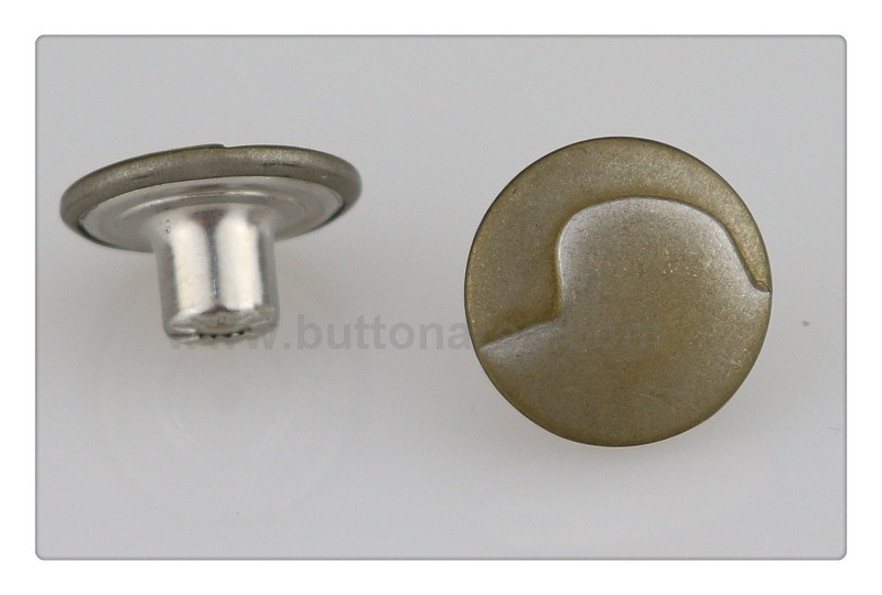 Metal Jeans Button with Single Prong for Jeans Clothing