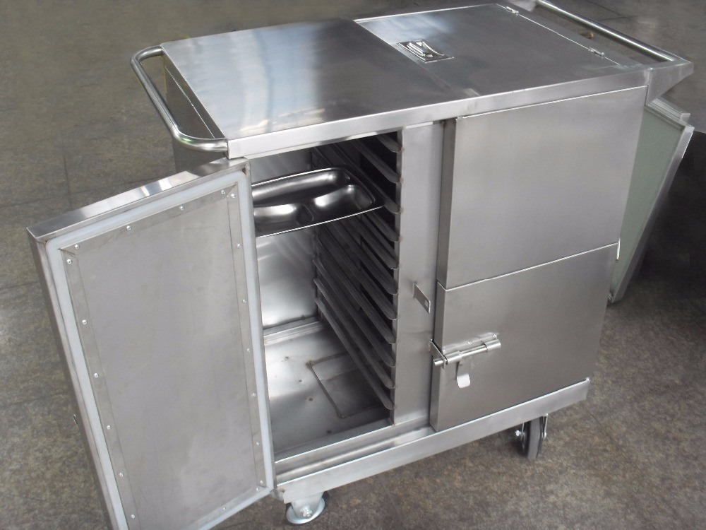 Thr-FC002 Electric Heating Dinner Trolley Used in Hospital