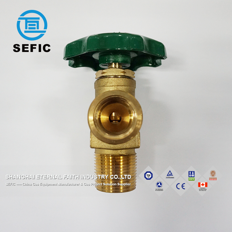 Brass Oxygen Hydrogen Helium Argon Gas Cylinder Valve (QF/CGA)