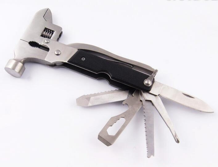 Multi-Function Seat Belt Cutter Tool Stainless Steel Auto Emergency Kit with Safety Hammer