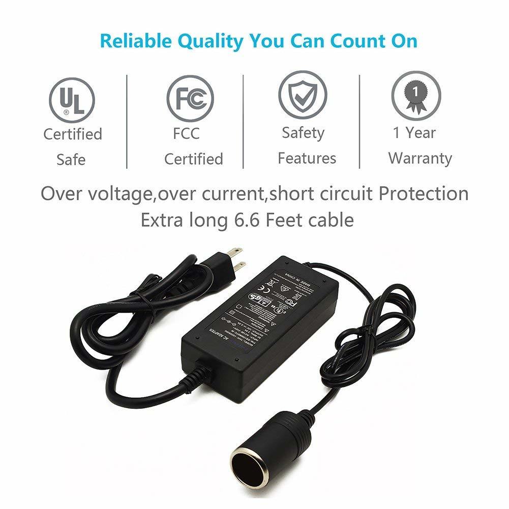 12V DC Power Adapter with Car Cigarette Lighter Socket