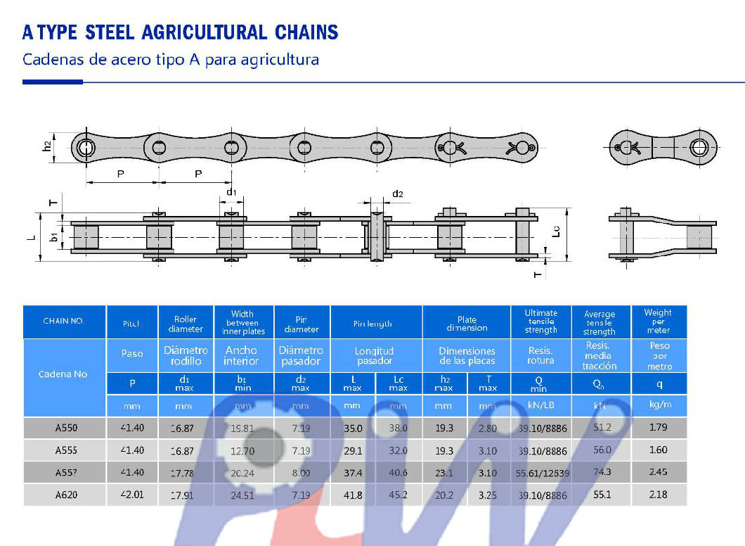 ISO Standard S Type Agricultural Chain From China