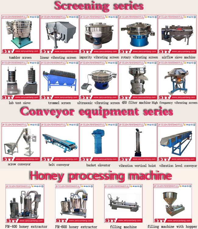 Wheat Flour Vibrating Screen Separator Filter Machine