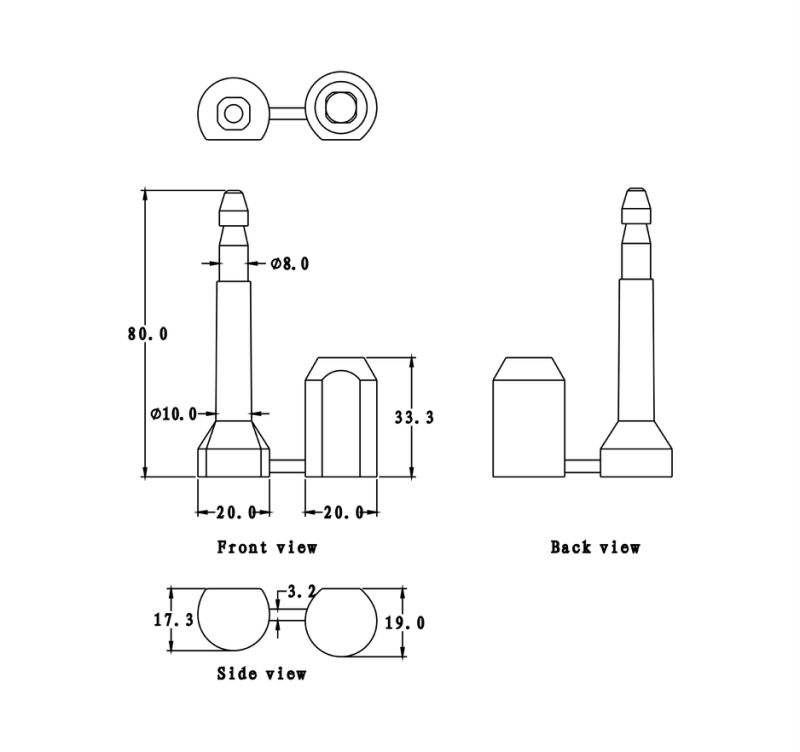 Ds-1121 Anti-Theft ISO Container Door Bolt Seal