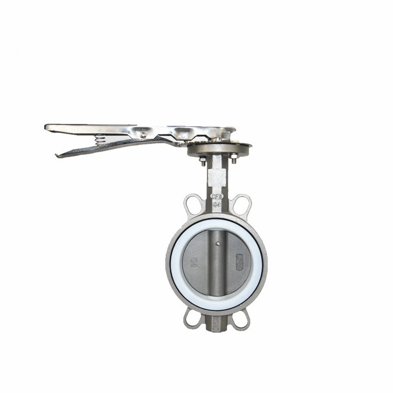 Stainless Steel Disc Tongue-and-Groove Seat Butterfly Valve with Two Holes