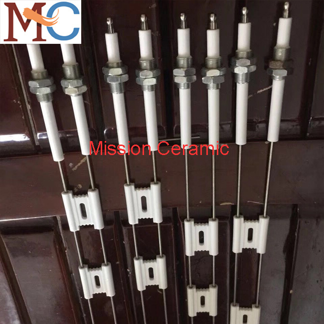 Glazed Electrode Alumina Ceramic Spark Plug Insulator