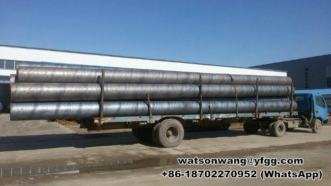 Black Spiral Pipe with Spiral Wound for Penstock Hydro Power, Construction and Pipe Pile Piling