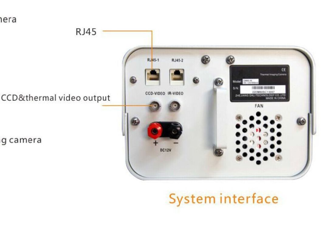 Long Range IR Thermal Imaging Camera for Temperature Detection