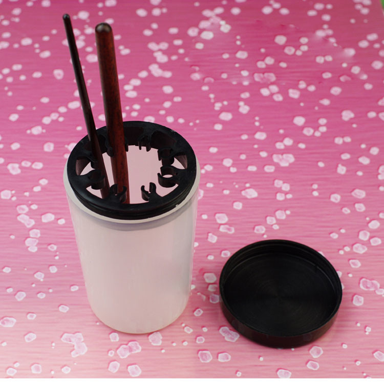 Wholesale Cheap Nail Art Brush Cleaner Plastic Holder