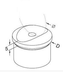 Tube Adaptor for Stainless Steel Handrail and Balustrade