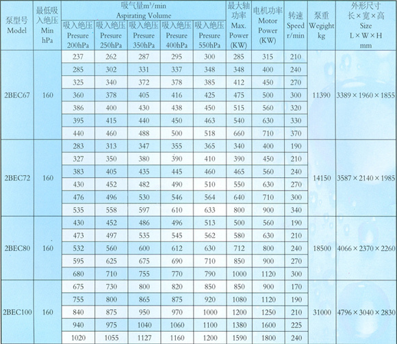 Horizontal Energy Recovery Liquid Water Ring Vacuum Pump