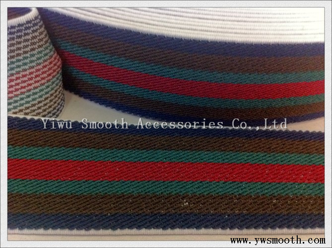 Multicolor Woven Wide High Quality Elastic Band Use for Clothes