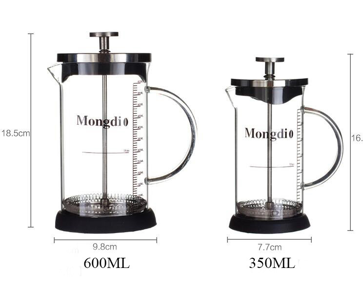 350ml French Press Coffee Maker French Press Coffee Pot Glass Coffee Plunger