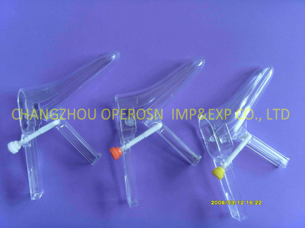 Disposable Sterile Plastic Vaginal Speculum (With Hook, French Type, Push-pull, Side screw, Middle Screw)