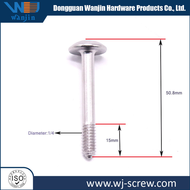 Nickel Customized Recessed Cross Round Head Stainless Steel Machine Screw