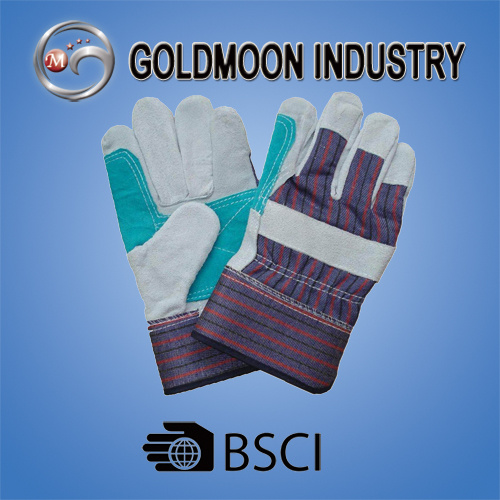 10.5'' Cow Split Leather Reinforced Palm Safety Welding Work Glove