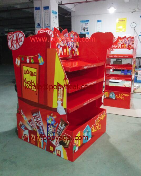 High Quality Advertising Pop POS Cardboard Pallet Display, Supermarket Pallet Display Stand