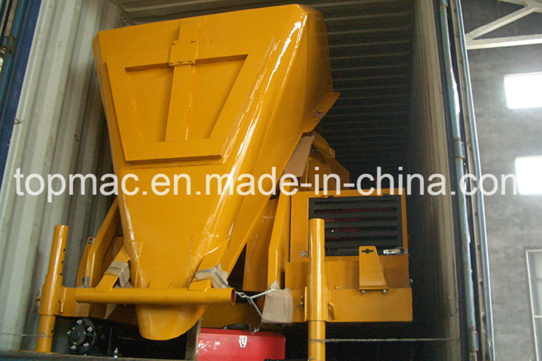 Topmac Brand Diesel Reverse Drum Mixer with Hydraulic Fed