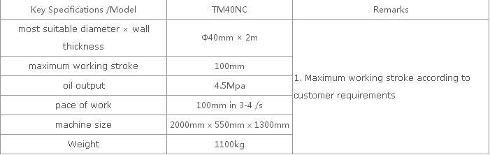 Hydraulic Automatic Pipe End Forming Machine (TM40NC)