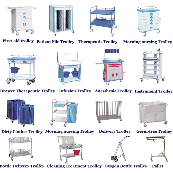 Table Operating Room Trolley Hospital Surgical Tray Trolley