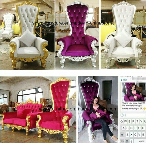 Wholesale Single Seater King Throne Chair for Wedding