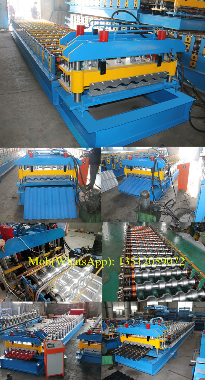 Glazed Roof Tile Roll Forming Making Machine