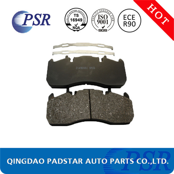 Wva174 Truck Brake Pads with Cast Iron Backing Plate for Mercedes-Benz