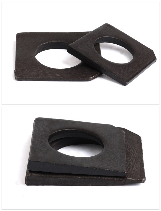 Carbon Steel Black Pressure Square Taper Washer