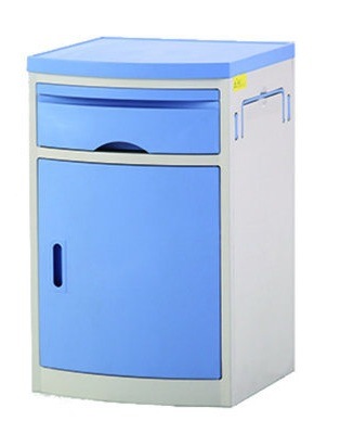 Hospital Cabinet HD-2 ABS Bedside Locker with Trolley with Large Storage Capacity