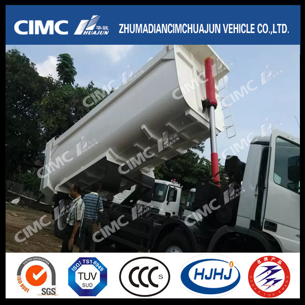 Benz 380-460HP 8*4 Dump Truck with Cimc Huajun Cargo Box