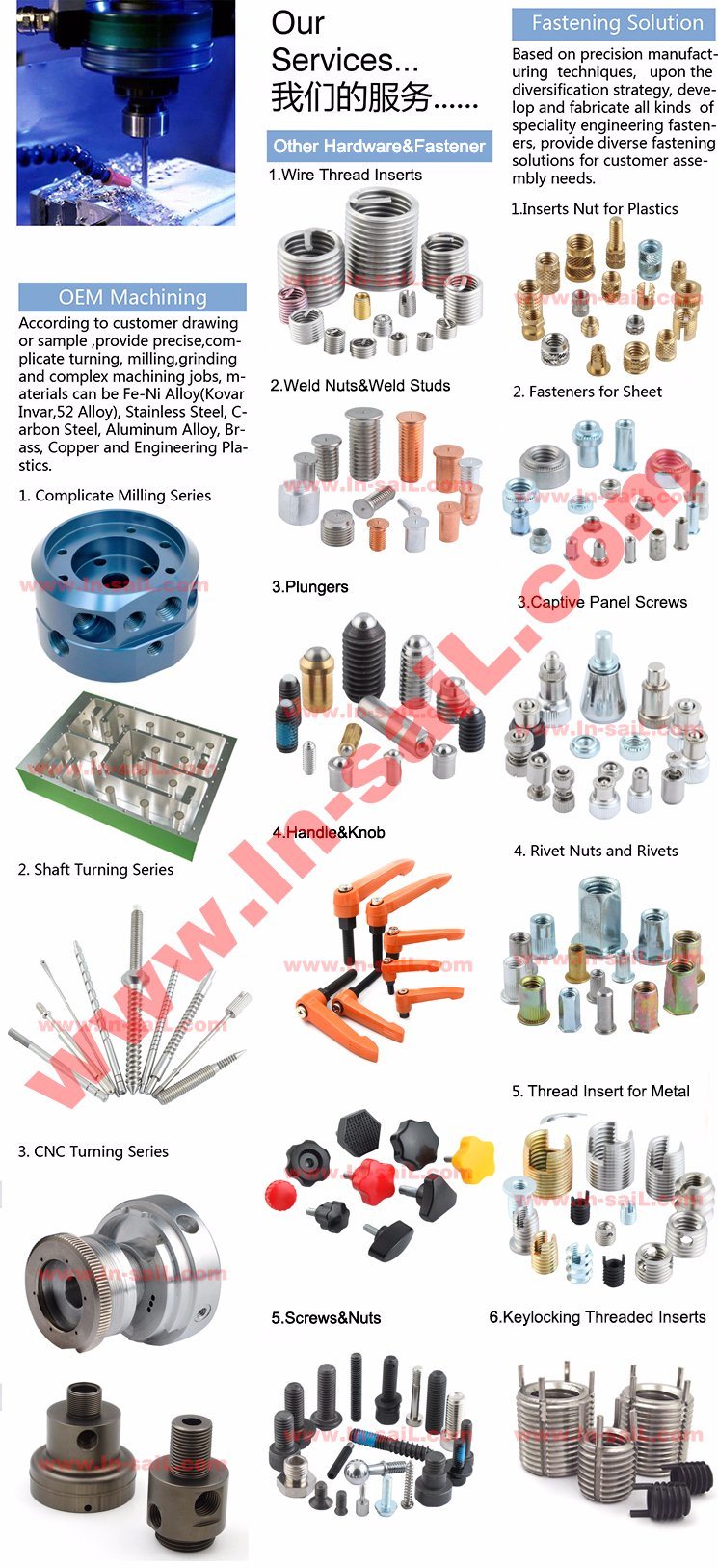 Inmold-Tek Round Head Brass Knurls Insert Nuts