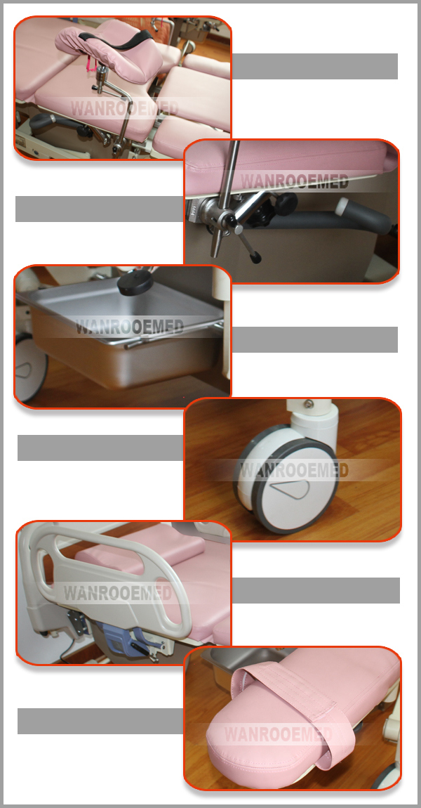 Aldr100c Medical Electric Adjustable Obstetric Delivery Bed