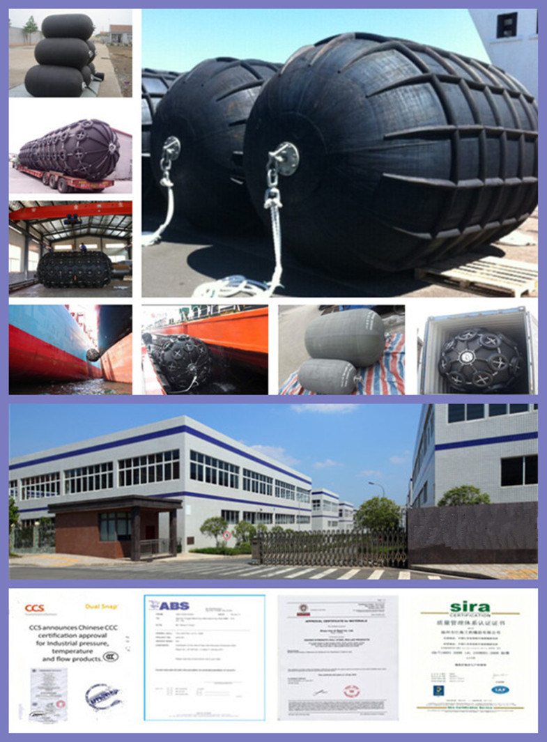 Inflatable Marine Pneumatic Natural Rubber Fender for Ship Berthing