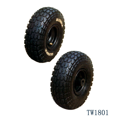 Farm Tools 3.50-4 Pneumatic Rubber Wheel, Wheelbarrow Tire with Steel Rim