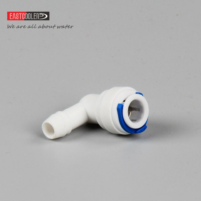 Eastcooler Plastic Elbow Stem Push in Fitting for RO Water Filter