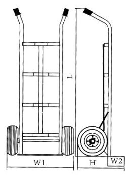 Heavy Duty Floding Ht1823 Hand Truck