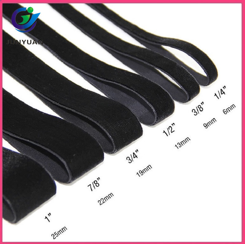 Wholesale High Quality Different Color Velvet Ribbon for Clothes Packaging