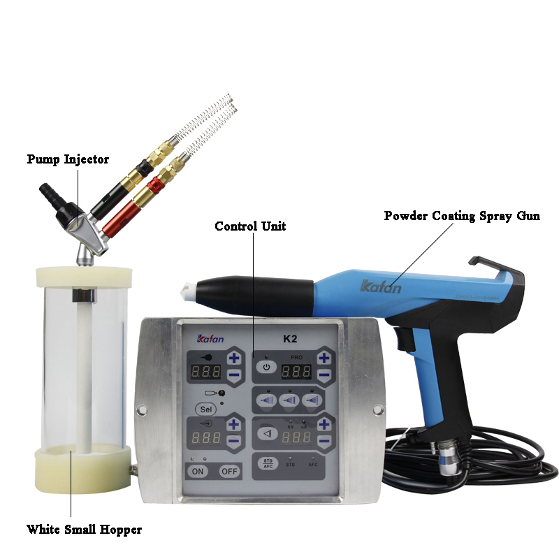 Test Lab Portable Mini Electrostatic Powder Coating Spray Paint Gun for Powder Spraying Machine (K2-4)